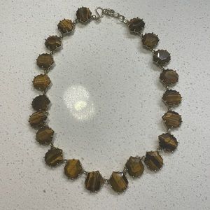 KENDRA SCOTT WOODEN LOOKING NECKLACE